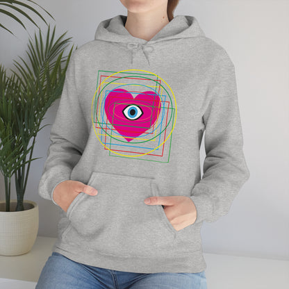 Eye Love in all dimension Hoodie