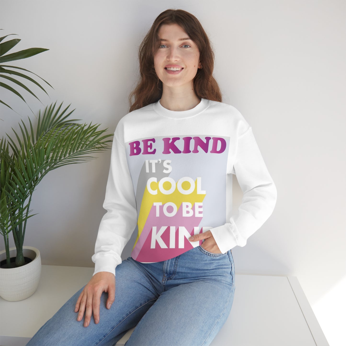 It's Cool to Be Kind Crewneck Sweatshirt