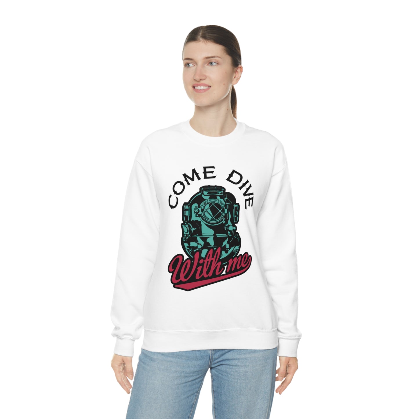 Come dive with me Crewneck Sweatshirt