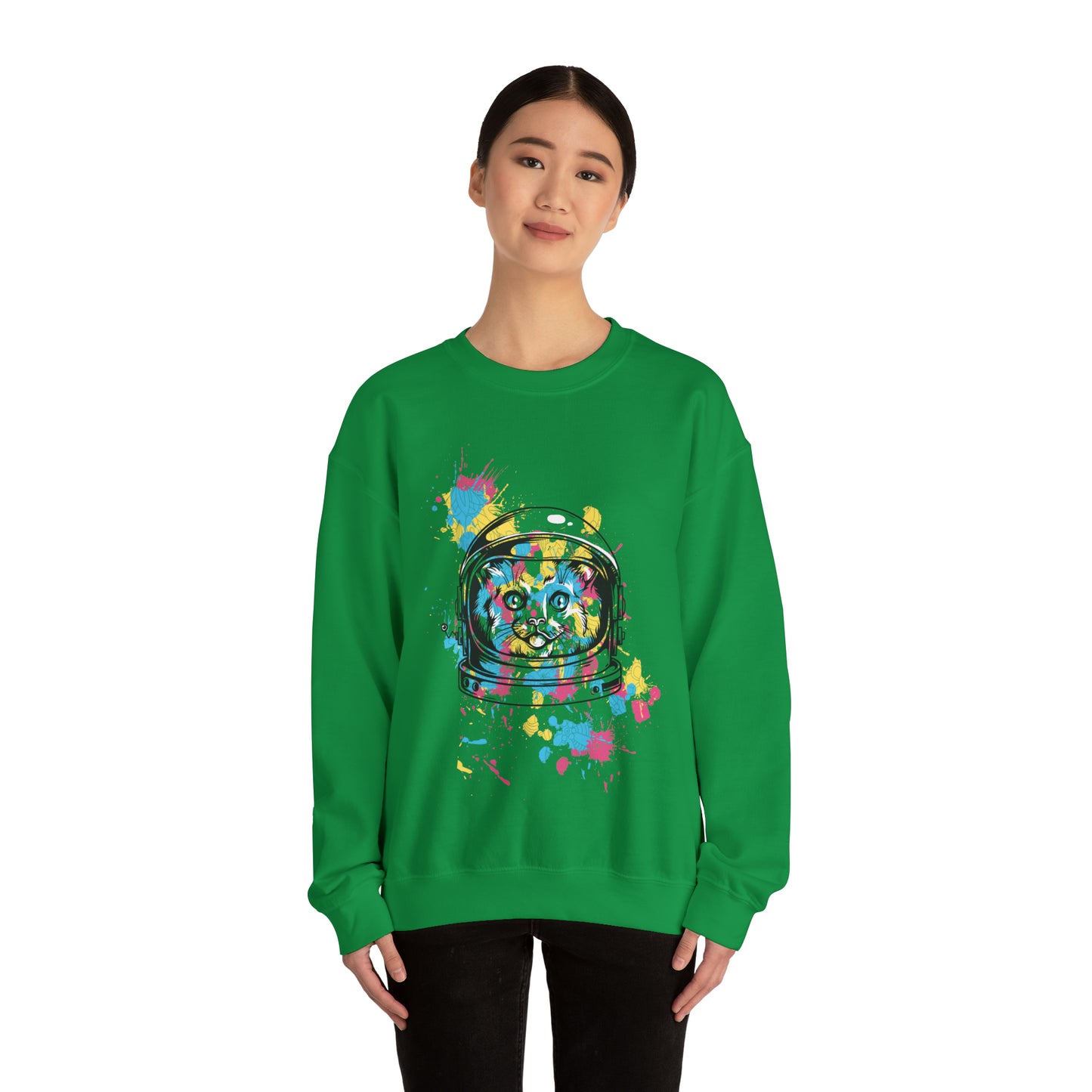 Astronaut Cat Crewneck Sweatshirt