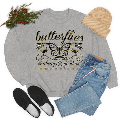 Butterflies Always Good Crewneck Sweatshirt