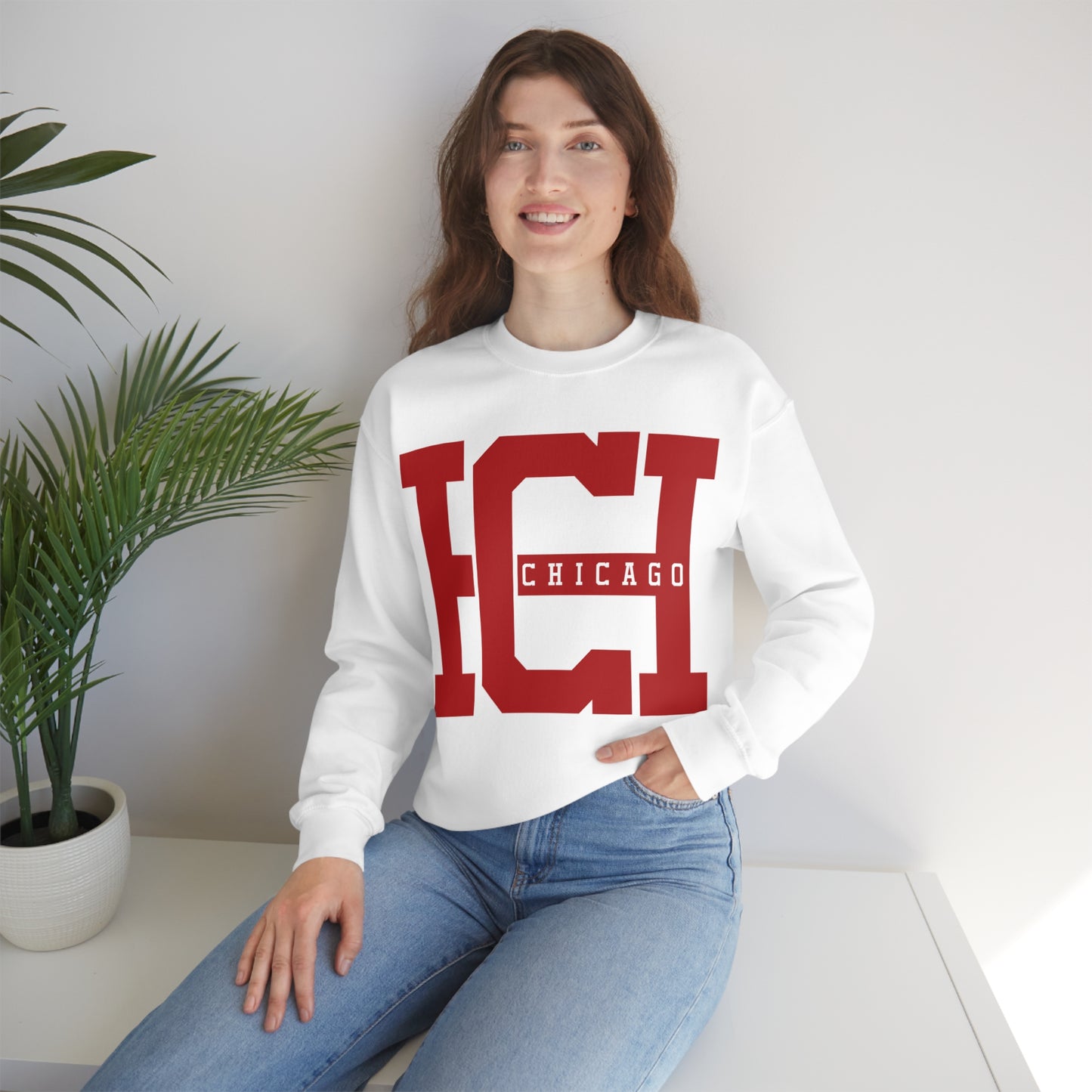 Chicago Tee Crewneck Sweatshirt