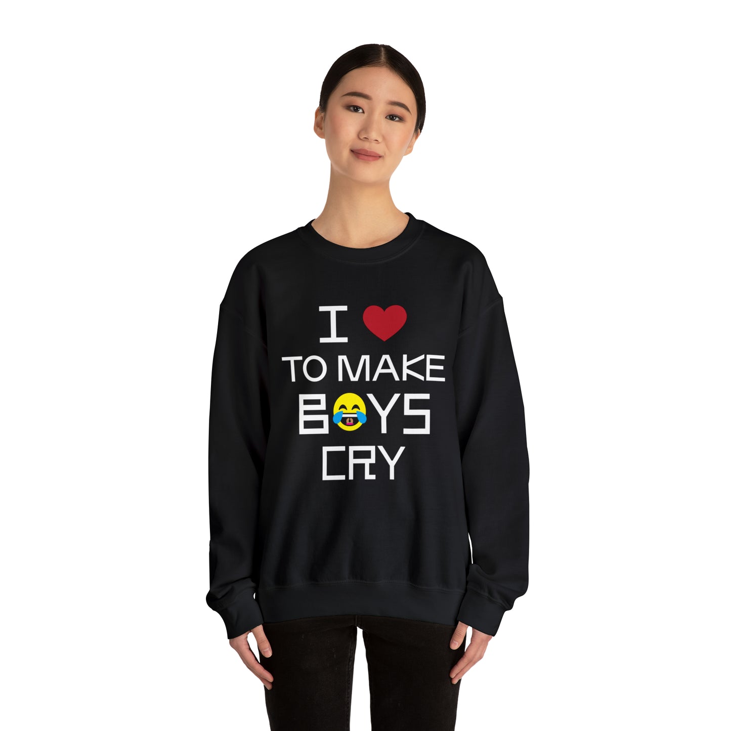 Love to make boys cry Crewneck Sweatshirt