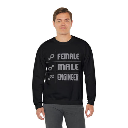 Female - male- engineer Crewneck Sweatshirt