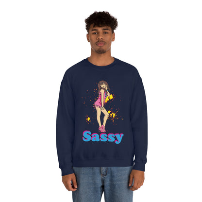 Sassy_girl Crewneck Sweatshirt