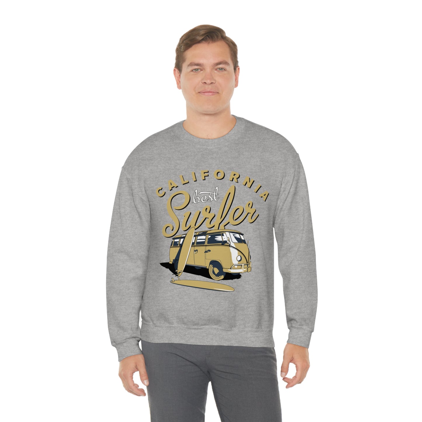 California-Best surfer Crewneck Sweatshirt