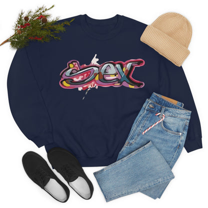 Sex colorful graffiti Crewneck Sweatshirt