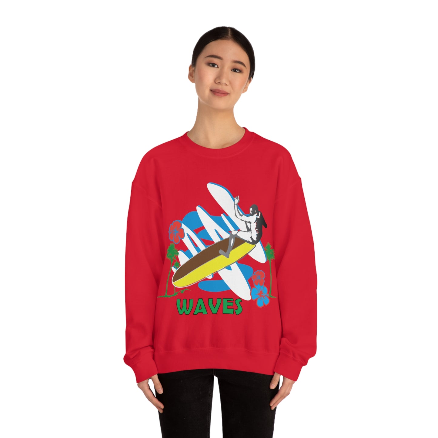 Wave Catching Crewneck Sweatshirt