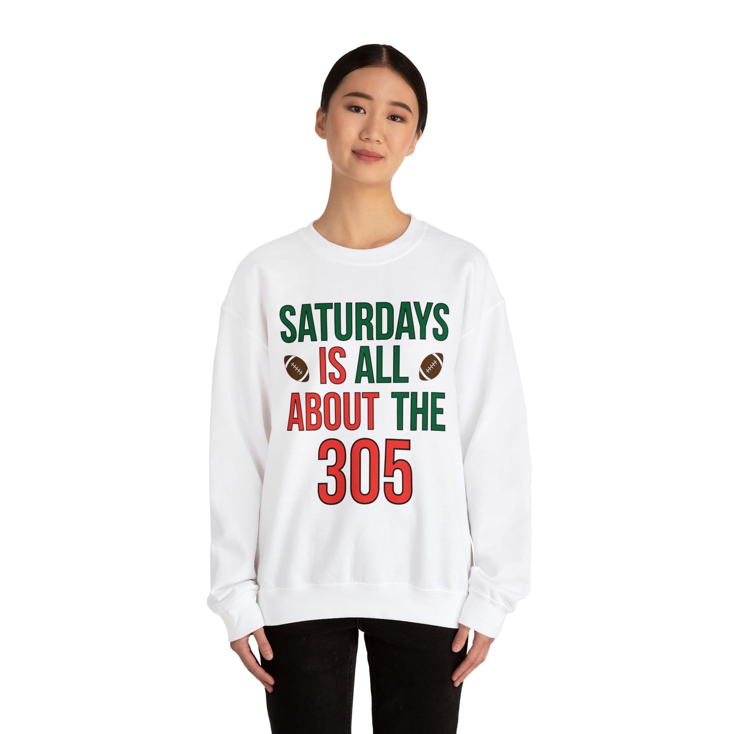 Saturdays is all about the 305 Crewneck Sweatshirt