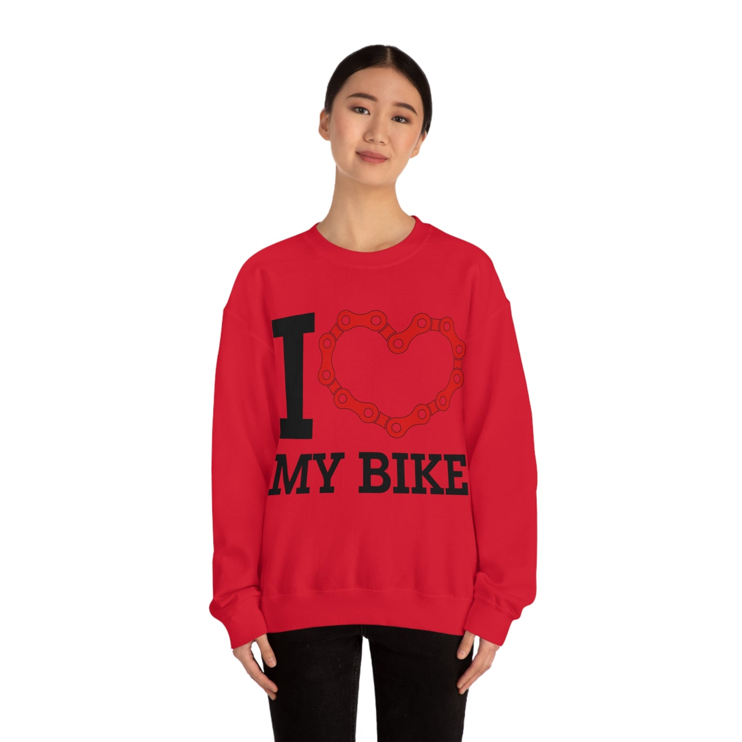 I love my bike Crewneck Sweatshirt