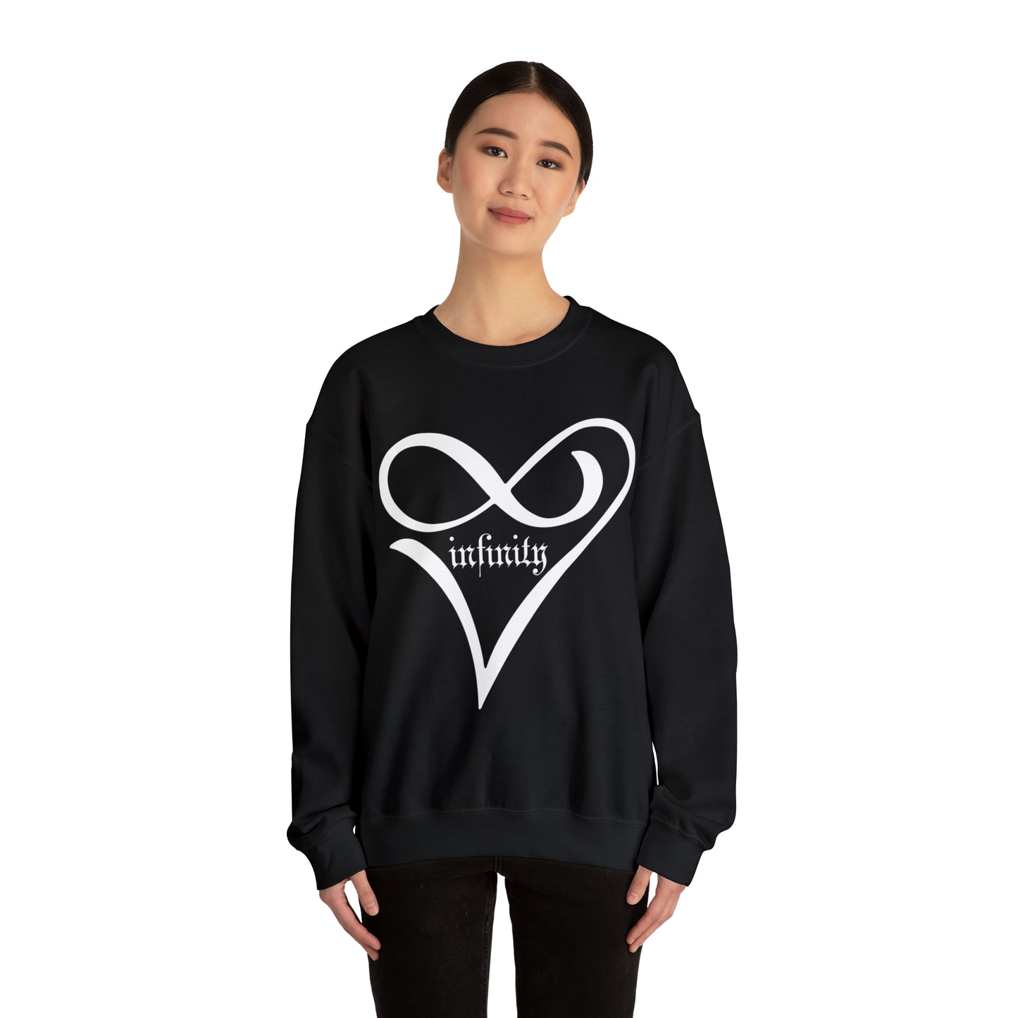 Infinity Love Heart symbol Crewneck Sweatshirt