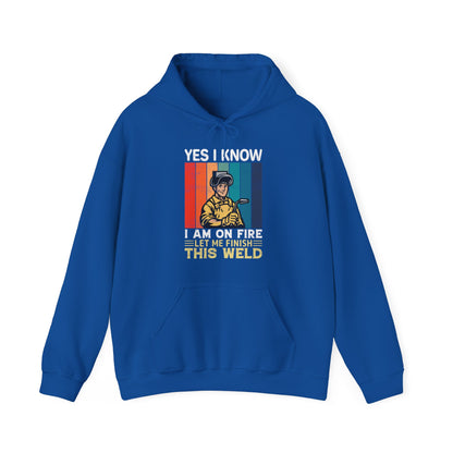 I know I'm on fire vintage Hoodie