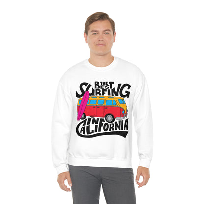 Best Surfing in California Crewneck Sweatshirt