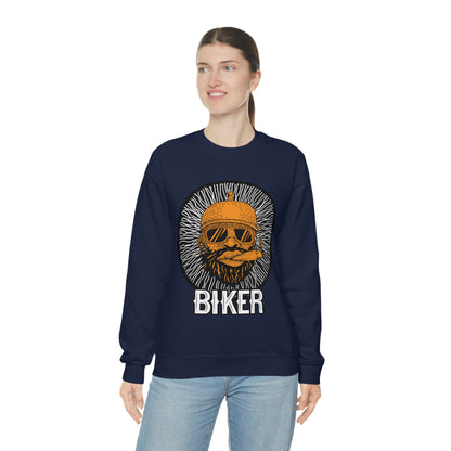 Cool Biker Crewneck Sweatshirt