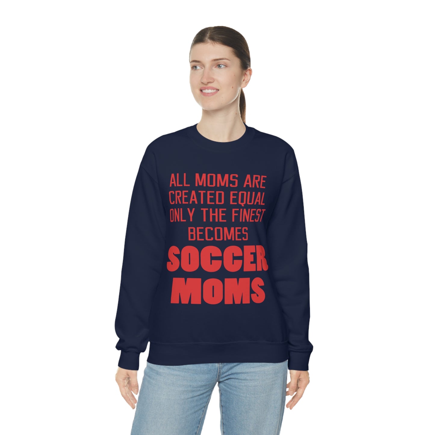 Finest soccer mom Crewneck Sweatshirt