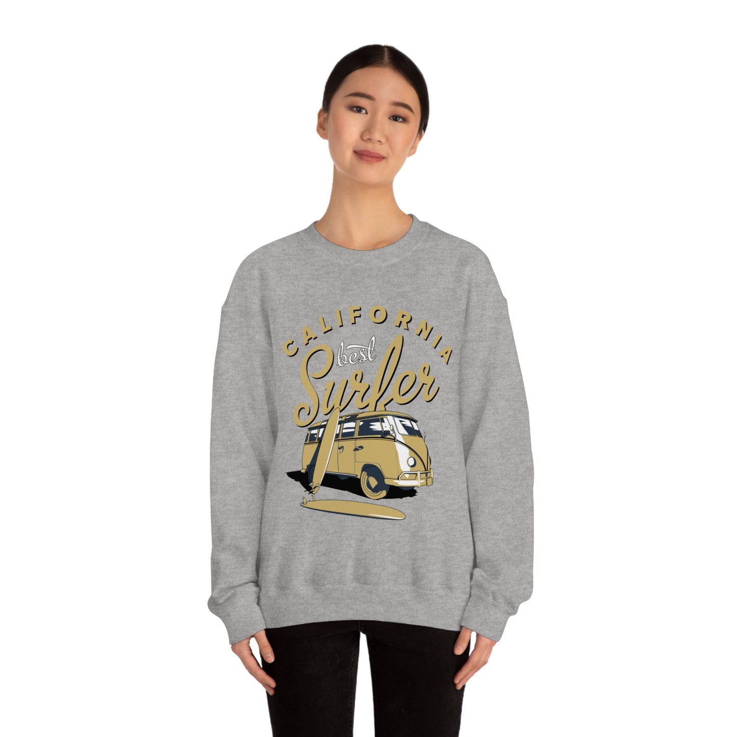 California-Best surfer Crewneck Sweatshirt