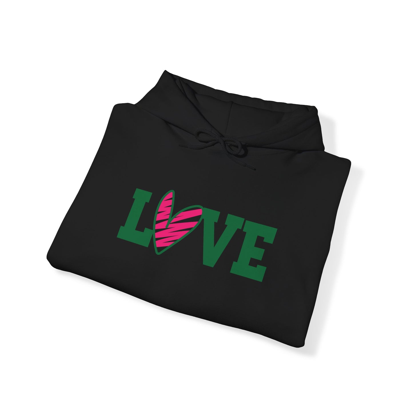 Love stripped heart Hoodie