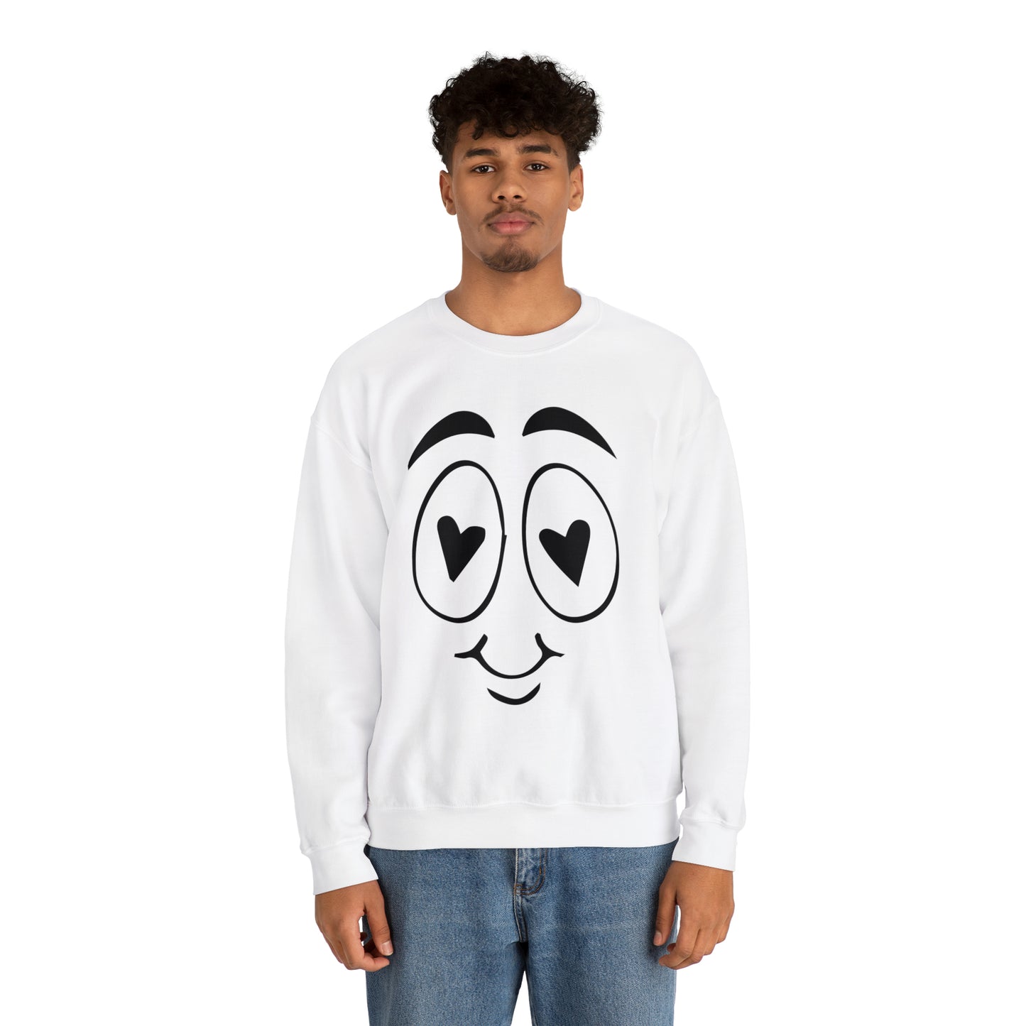 In Love face Crewneck Sweatshirt