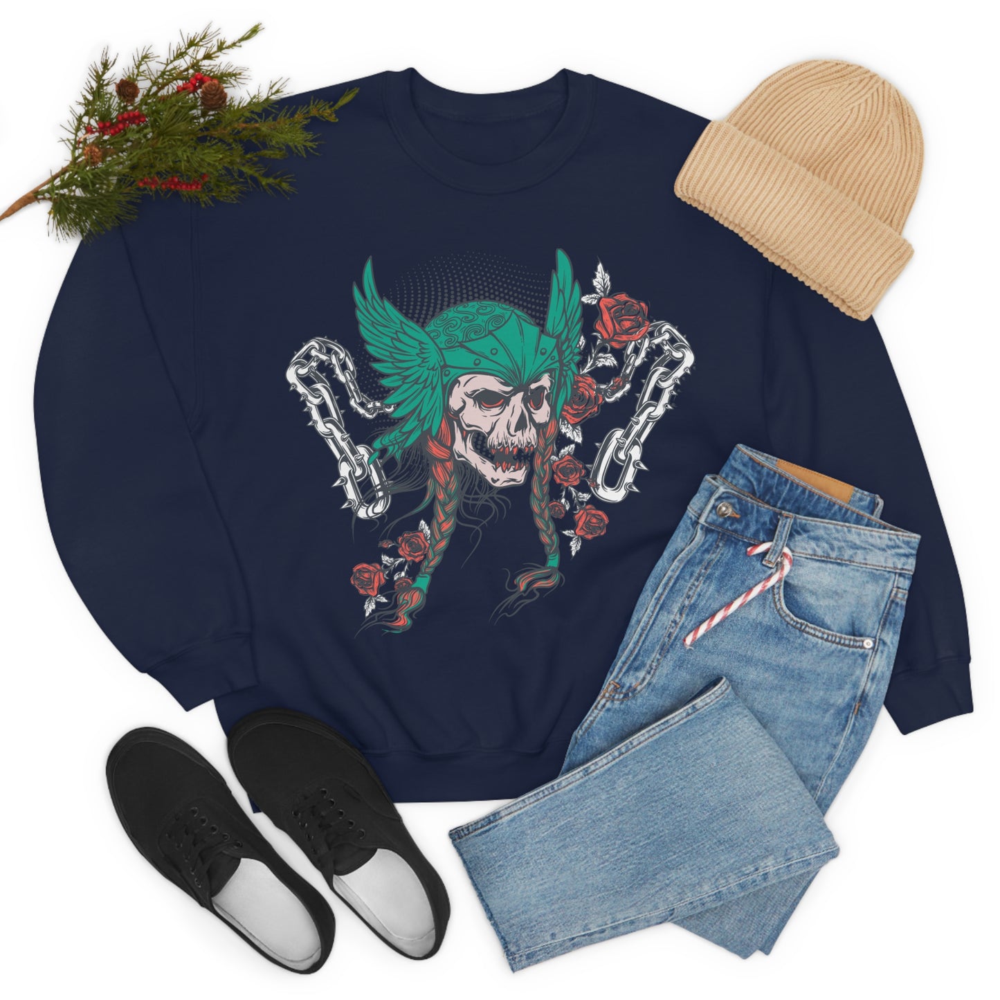 Chained Up Warrior Crewneck Sweatshirt