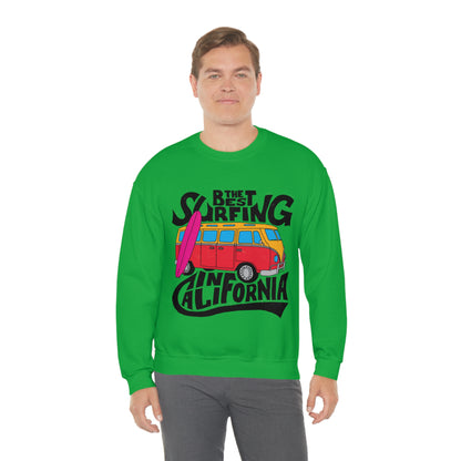 Best Surfing in California Crewneck Sweatshirt