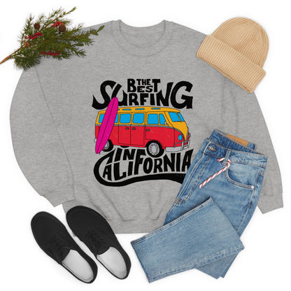 Best Surfing in California Crewneck Sweatshirt