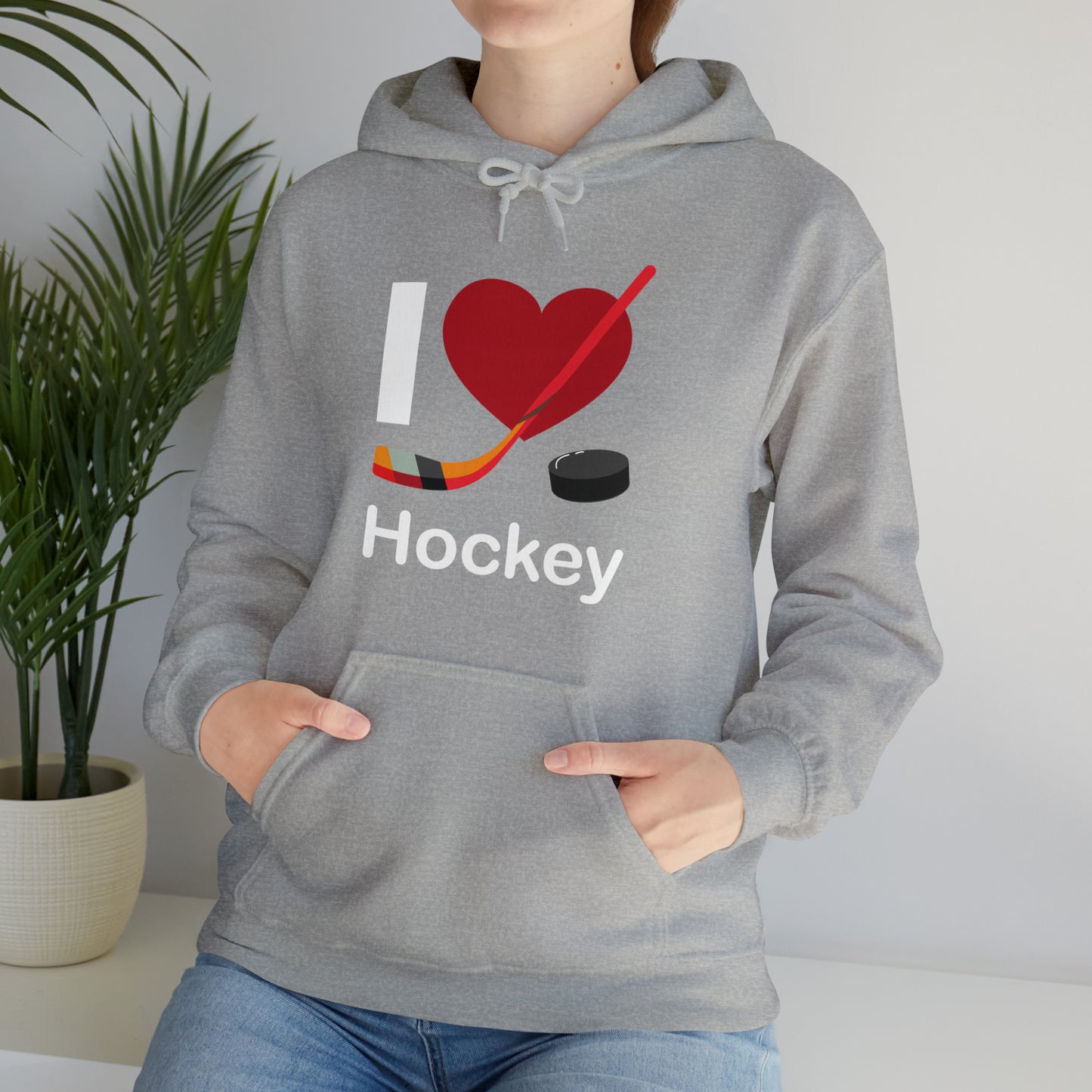 I love hockey Hoodie