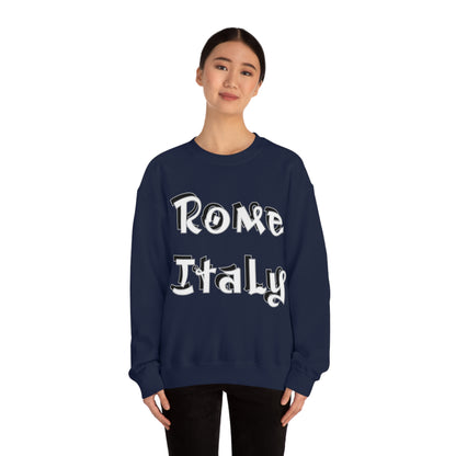 Rome Italy Graffiti Crewneck Sweatshirt