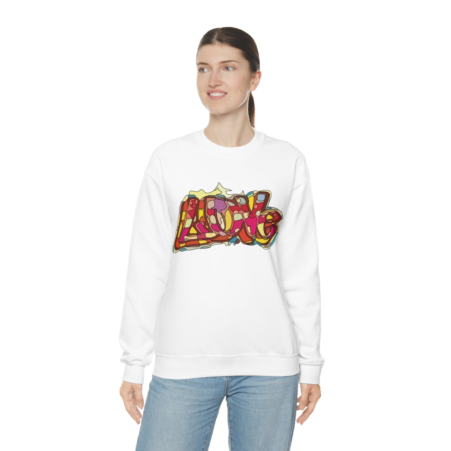 Love in graffiti Crewneck Sweatshirt