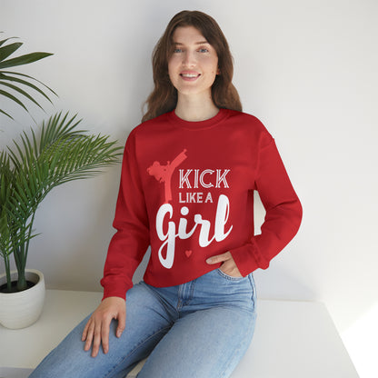 Kick Like A Girl Crewneck Sweatshirt