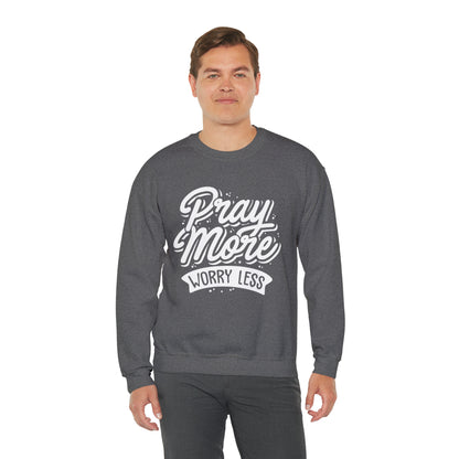 Pray more worry less Crewneck Sweatshirt