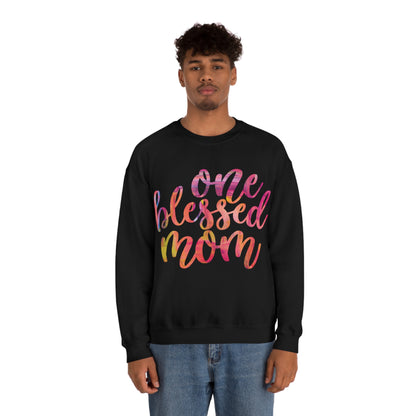 One blessed mom Crewneck Sweatshirt