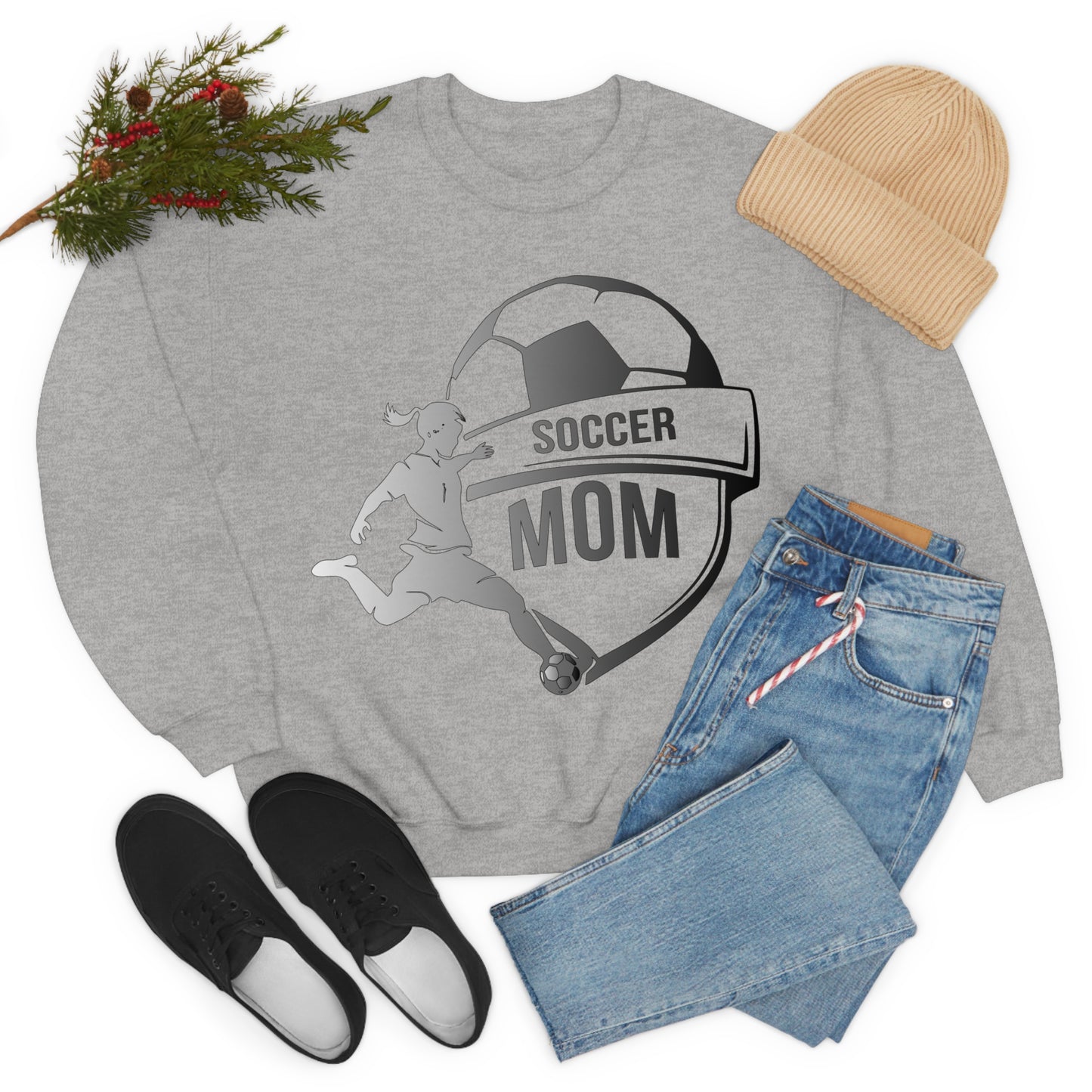 Mom soccer Crewneck Sweatshirt