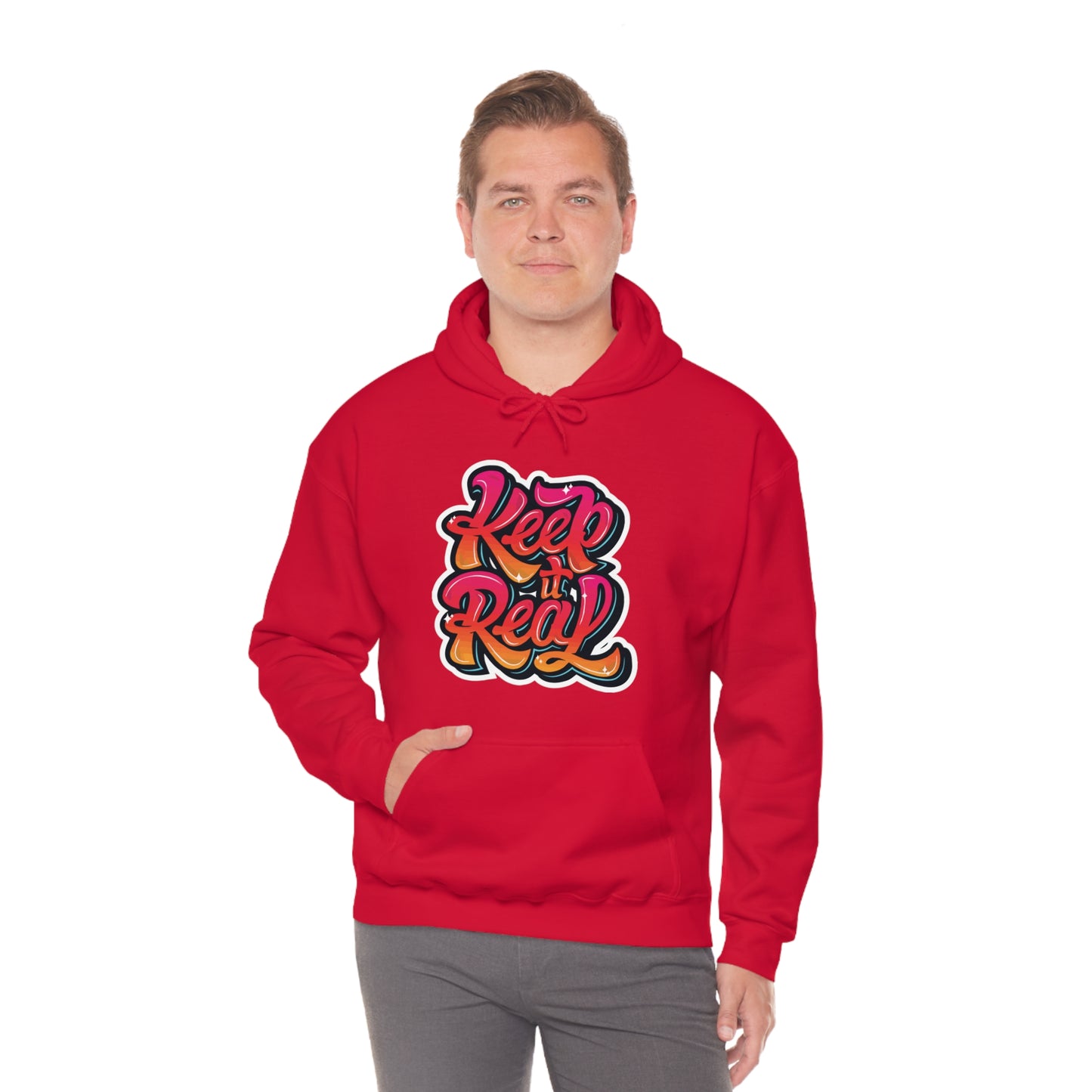 Keep it real colorful graffiti logo Hoodie