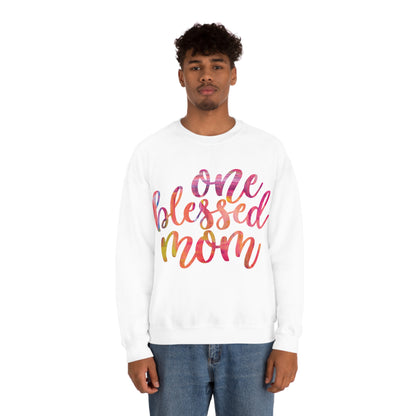 One blessed mom Crewneck Sweatshirt