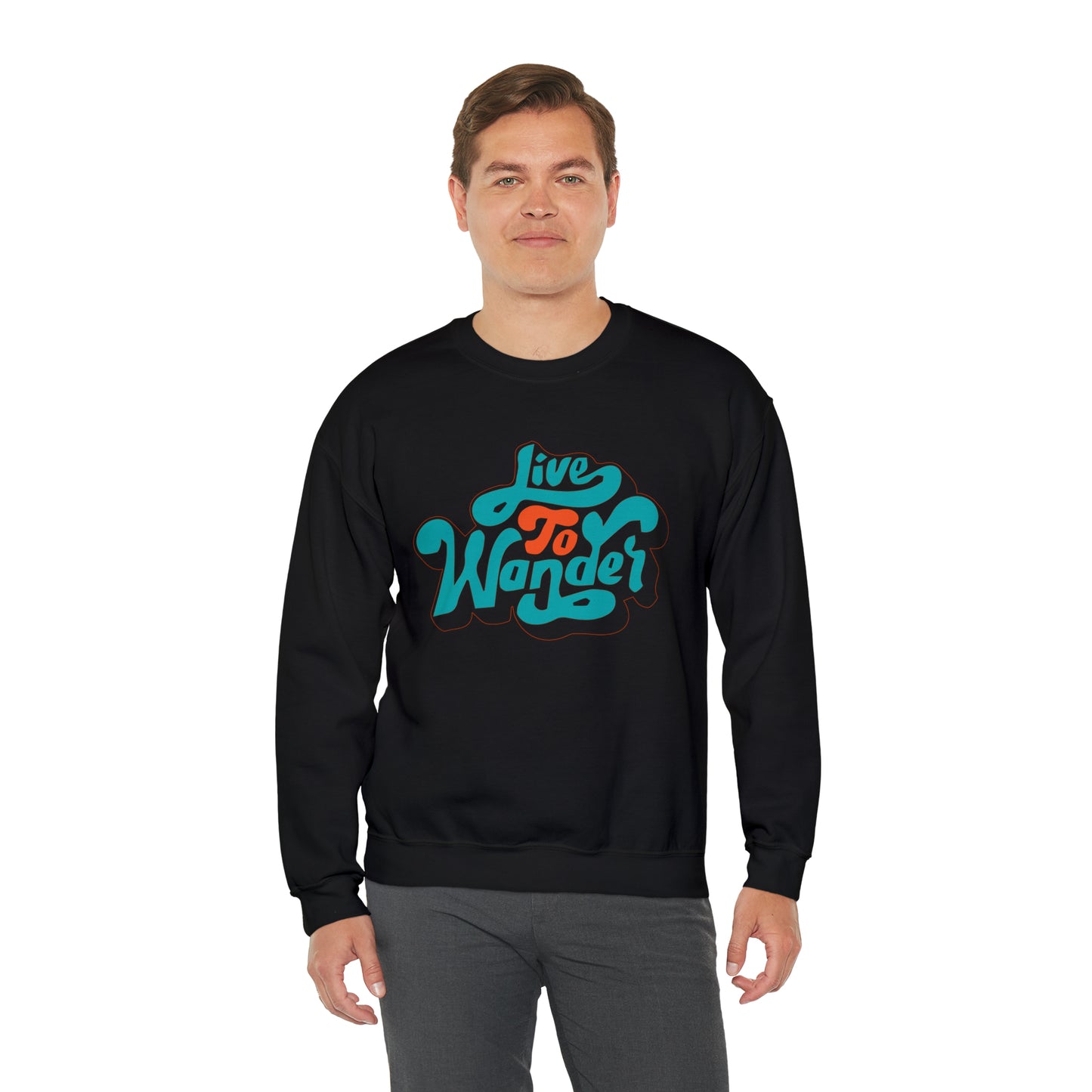 Live to wonder vintage Crewneck Sweatshirt