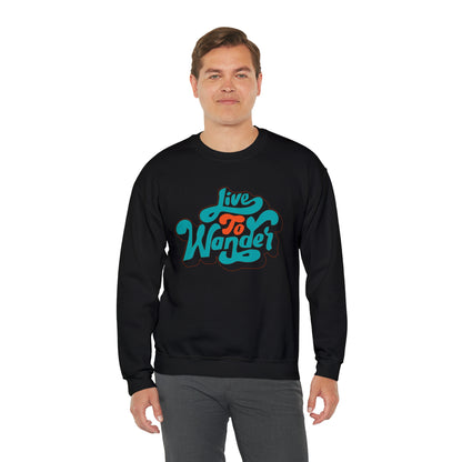 Live to wonder vintage Crewneck Sweatshirt