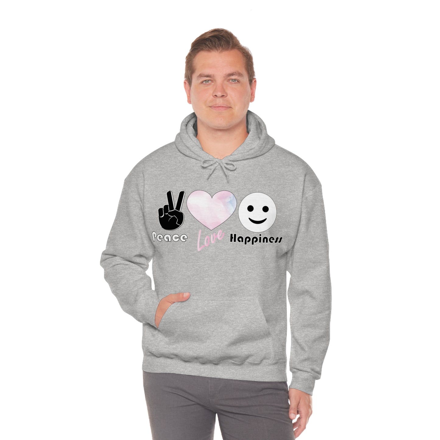 Peace-Love-Happiness Hoodie