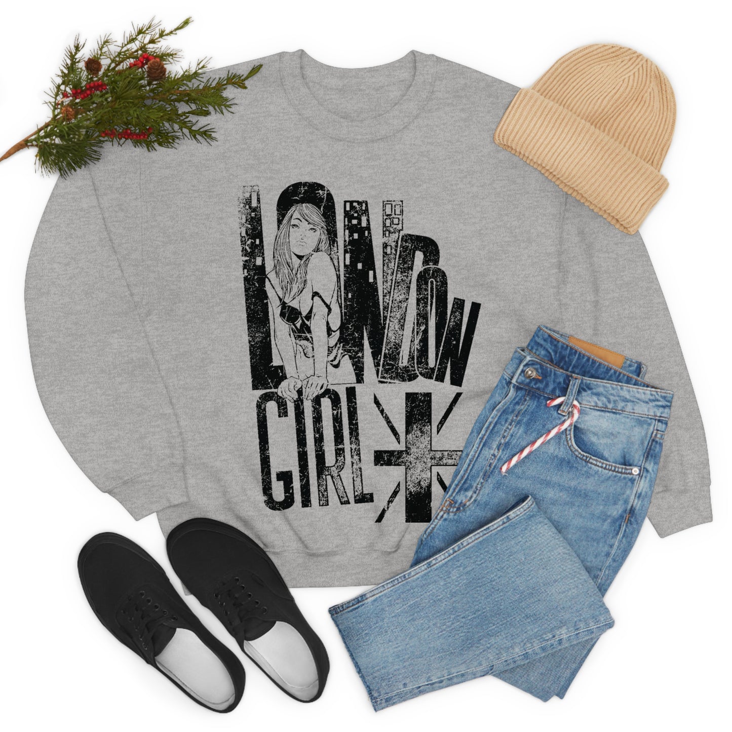 London_Girl Crewneck Sweatshirt