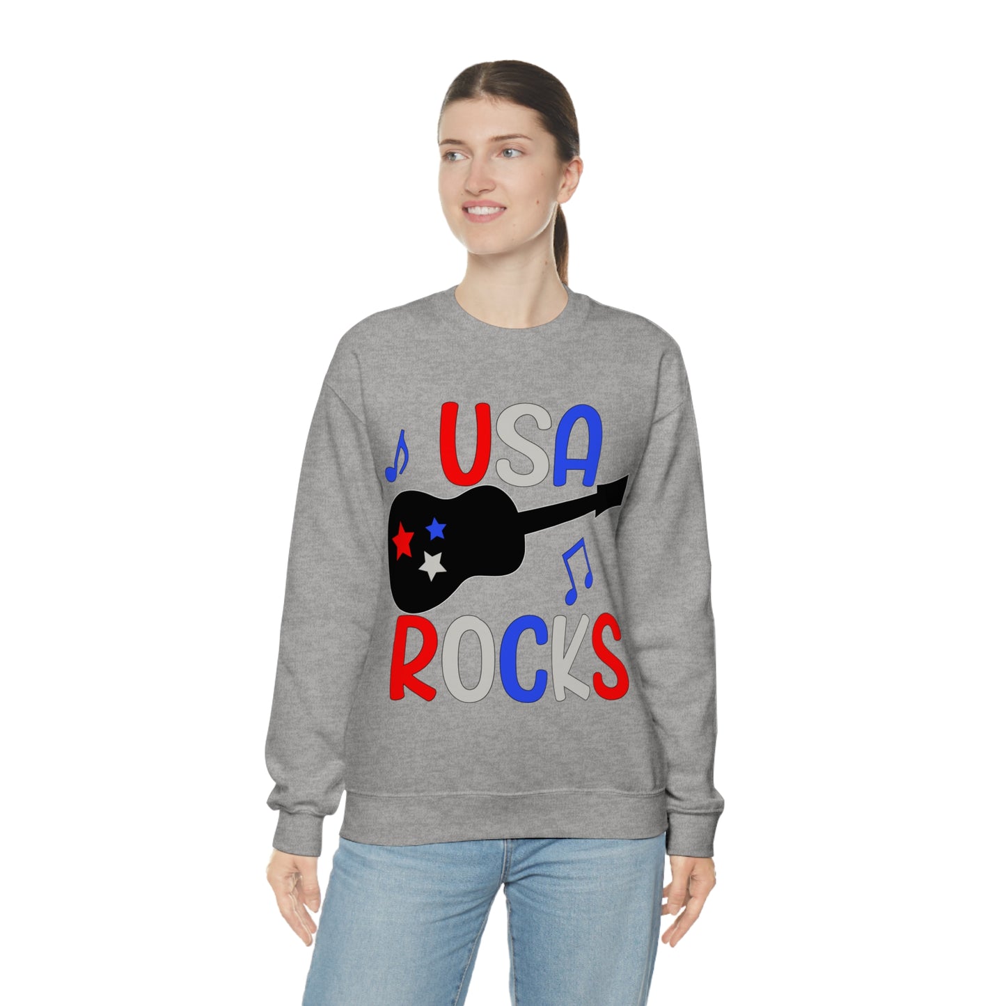 USA-Rocks Crewneck Sweatshirt