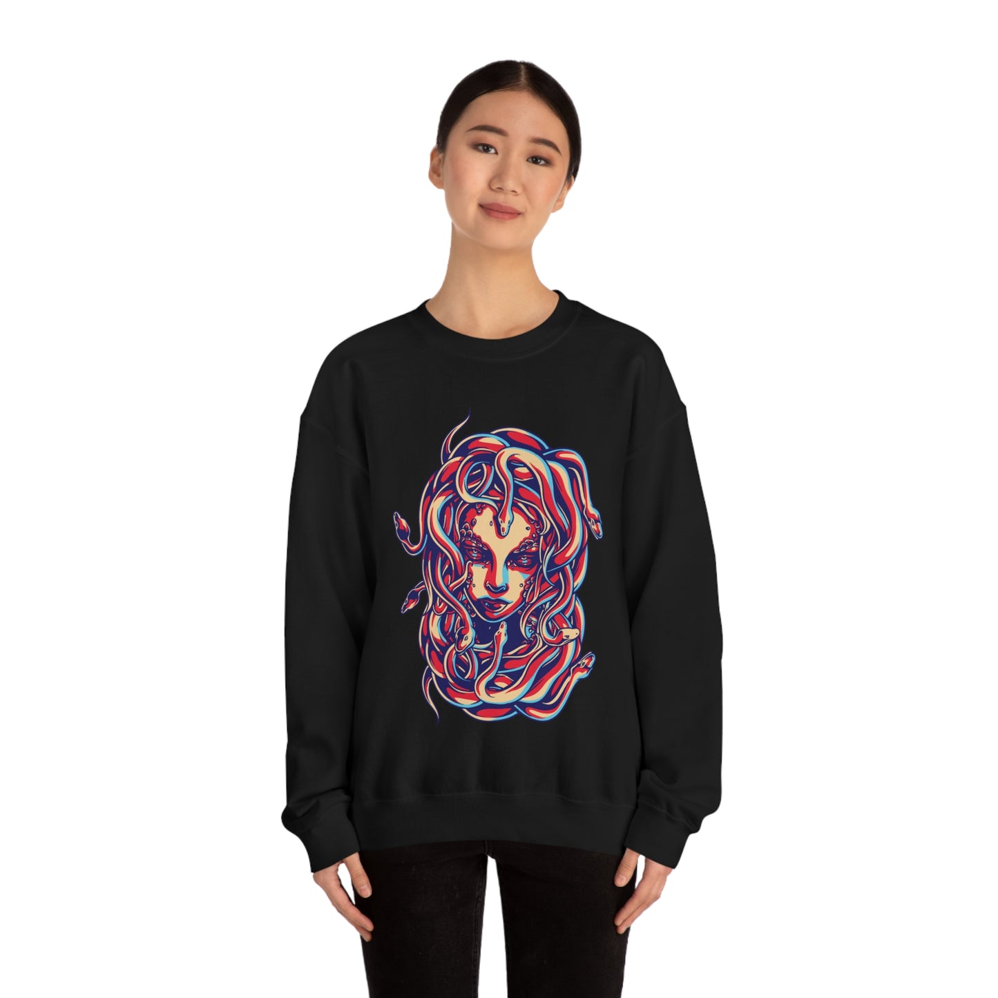 3D Medusa Crewneck Sweatshirt