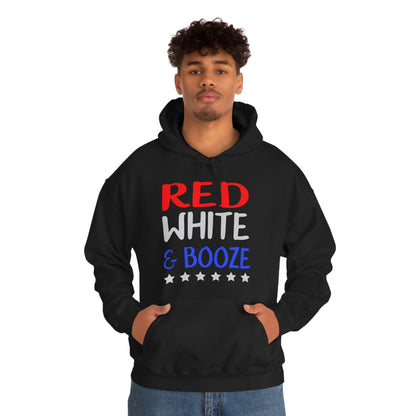 Red  White Booze Hoodie