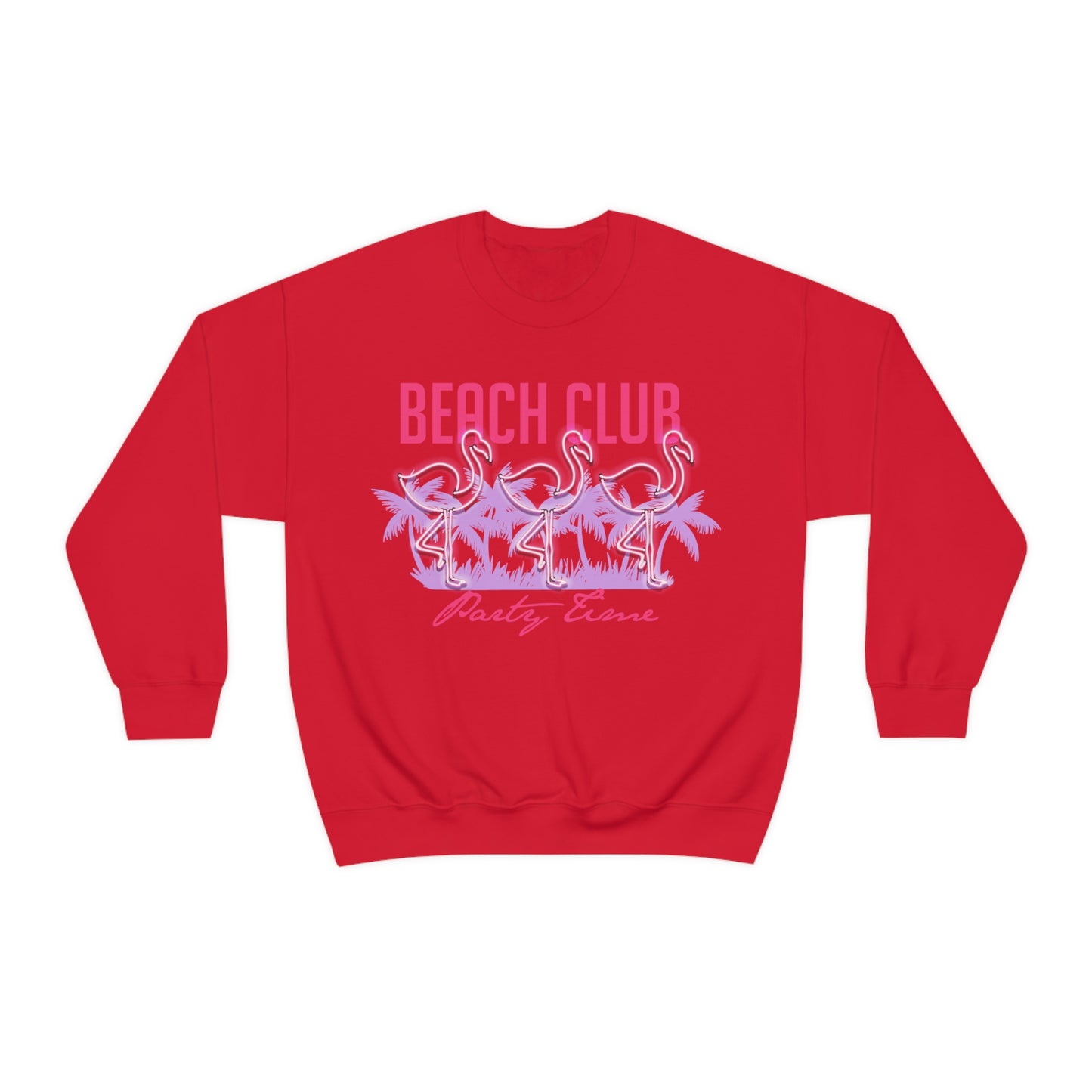 Beach Club Party Time Crewneck Sweatshirt