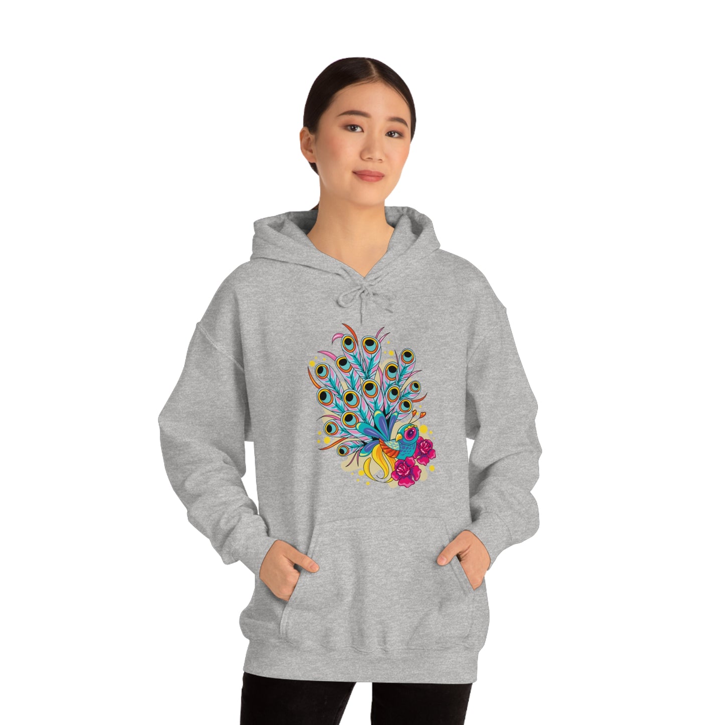 Colorful Peacock Hoodie