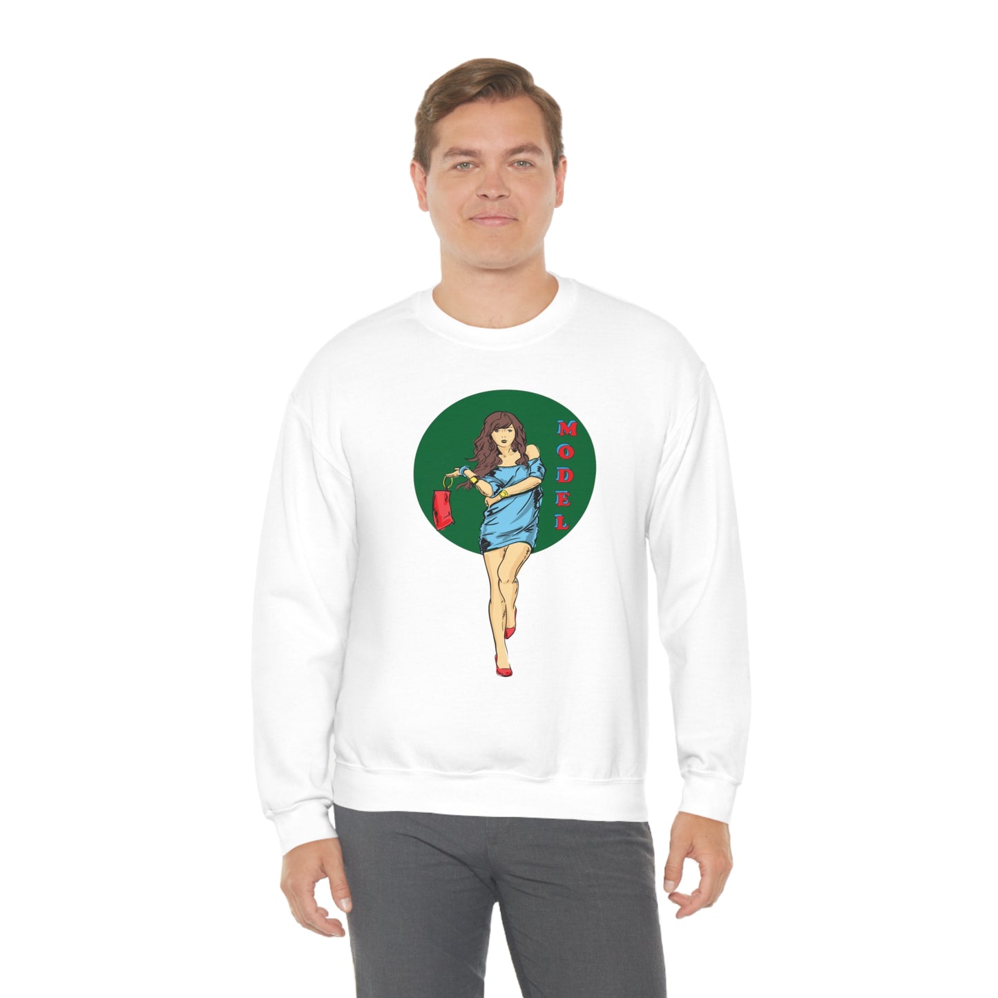 Model girl Crewneck Sweatshirt