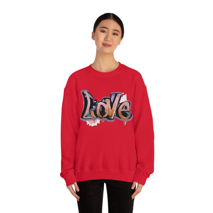 Cool love graffiti Crewneck Sweatshirt