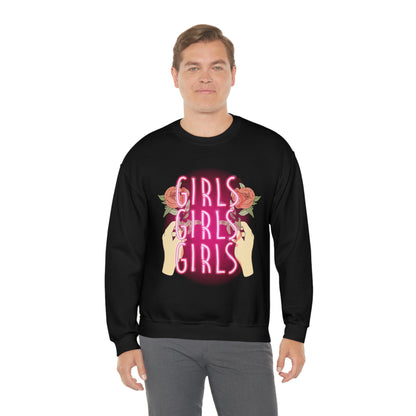 Girls Girls Girls Crewneck Sweatshirt