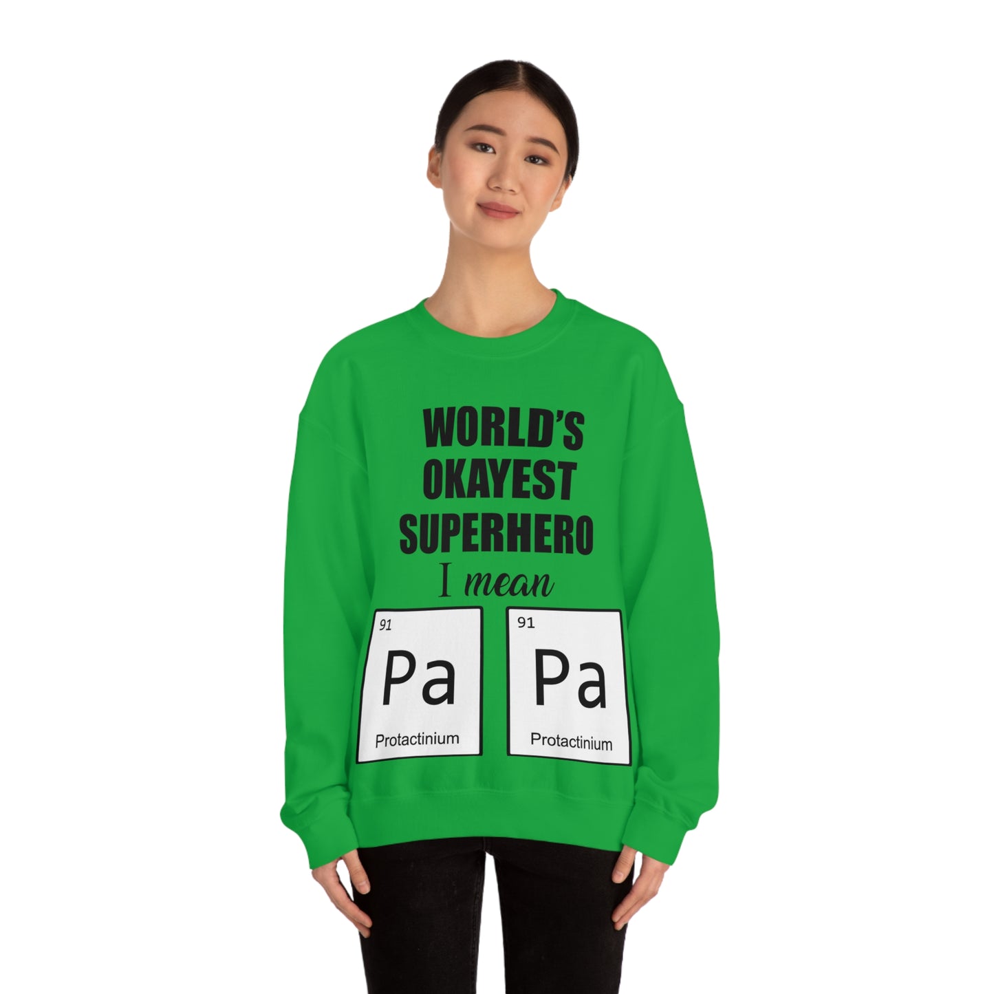 World Okayest Superhero Crewneck Sweatshirt