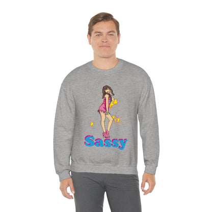 Sassy_girl Crewneck Sweatshirt