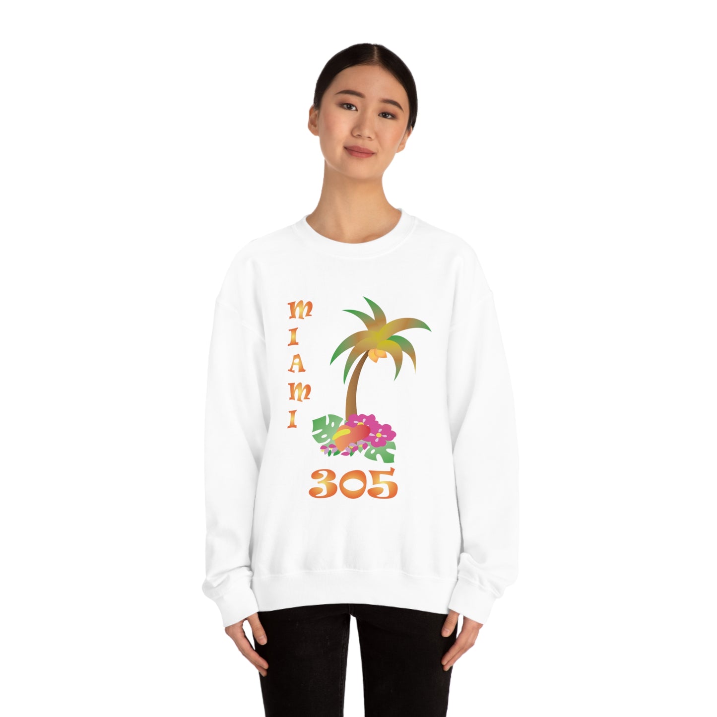 Miami Palm Tree Crewneck Sweatshirt