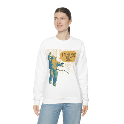 I need more_Space Crewneck Sweatshirt